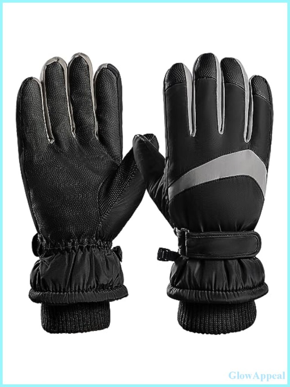 Waterproof Ski Gloves with Touchscreen & Wool Lining